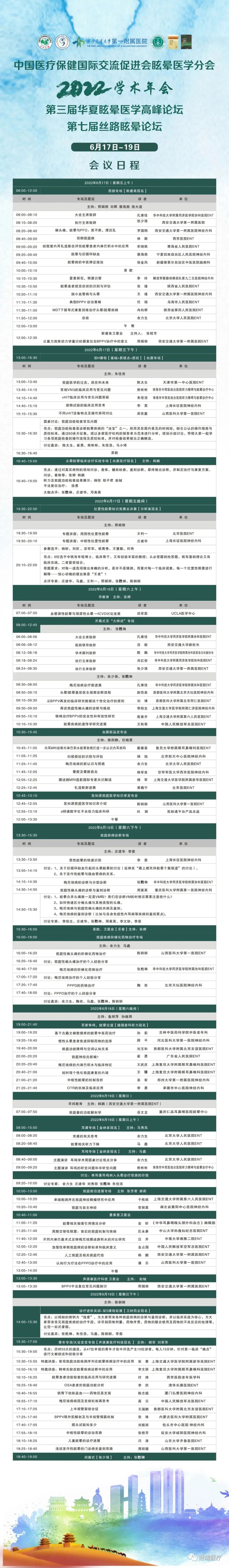 【舒瑞医疗｜西安】中国医疗保健国际交流促进会眩晕医学分会 2022 年学术年会暨第七届丝路眩晕论坛圆满落幕